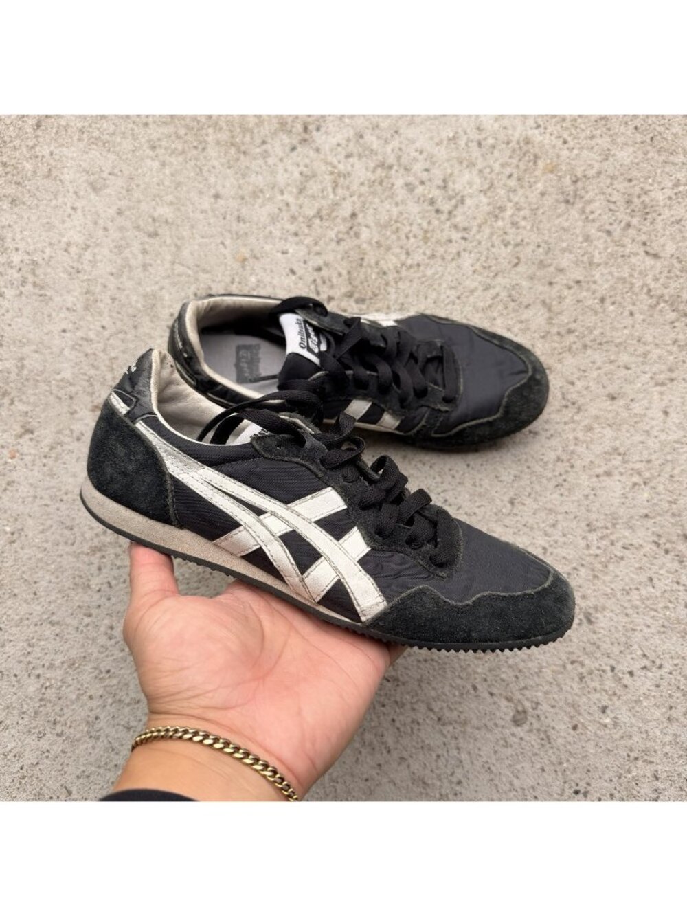 Asics Onitsuka Tiger Serrano Shoes Womens Sz 6 Running Sneaker D159L